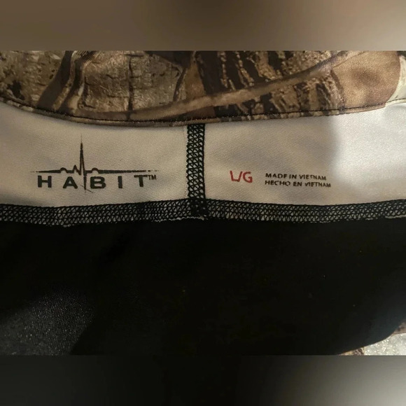 Habit Realtree Camo Jacket 1/4 Zip Pullover Long Sleeve Men’s Size Large - Picture 6 of 9